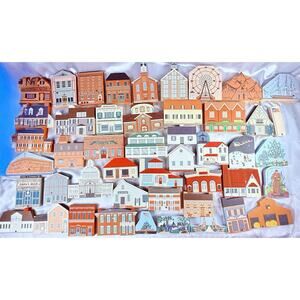 Rare Huge Lot 47 Cat’s Meow Village Signed Faline 1987–1997 Civil War Series